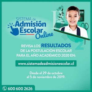 Imagen de Resultados Sistema Admisión escolar