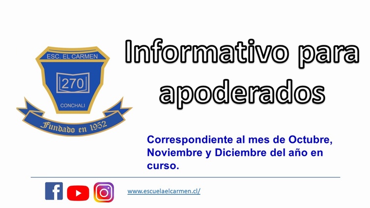 Informativo Octubre-Noviembre y Diciembre
