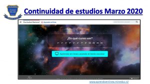 Imagen de Continuidad de estudios Marzo 2020