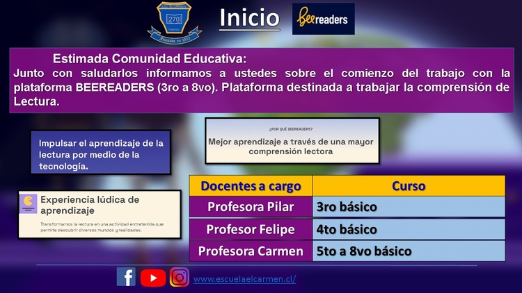 Plataforma BEE READERS