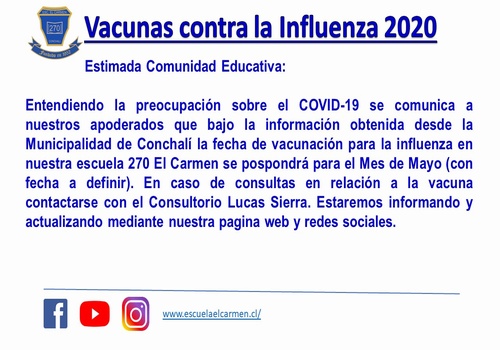 Información vacunas 2020