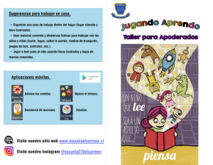 Imagen de Invitación Taller Jugando Aprendo- Pre Kinder y Kinder