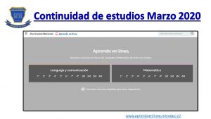 Imagen de Continuidad de estudios Marzo 2020