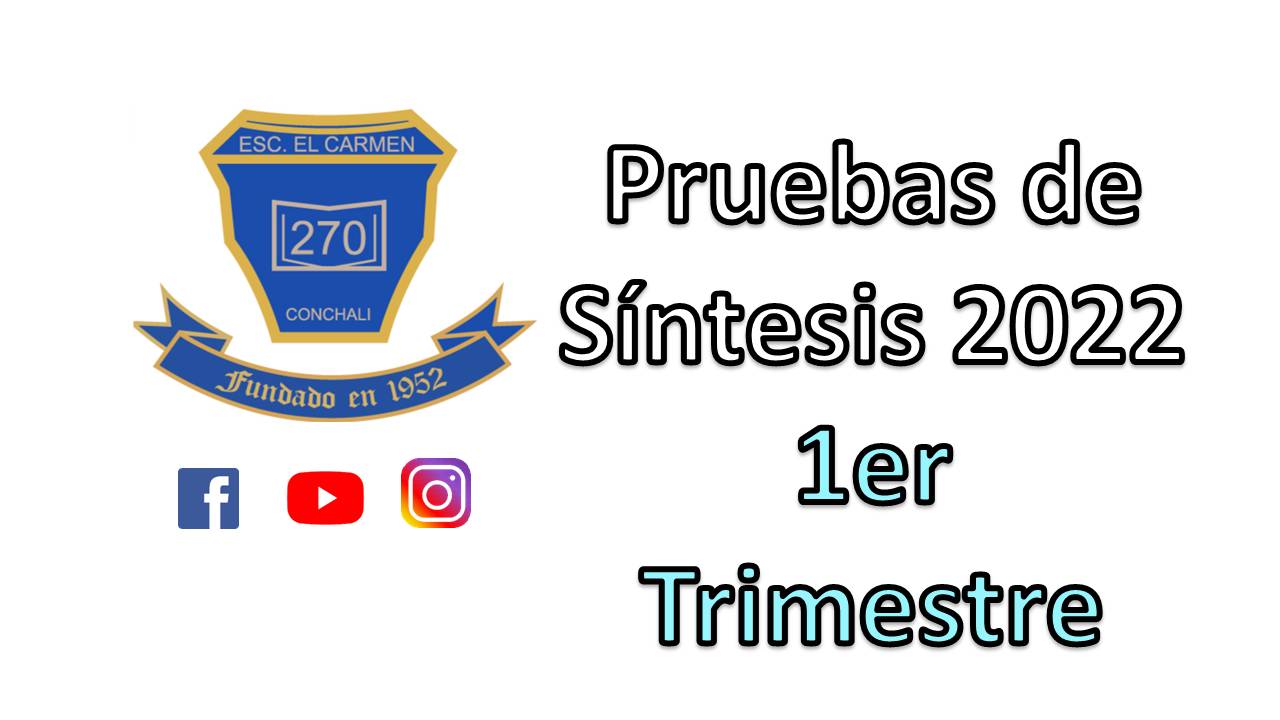 Pruebas de Sintesis – Primer Trimestre 2022