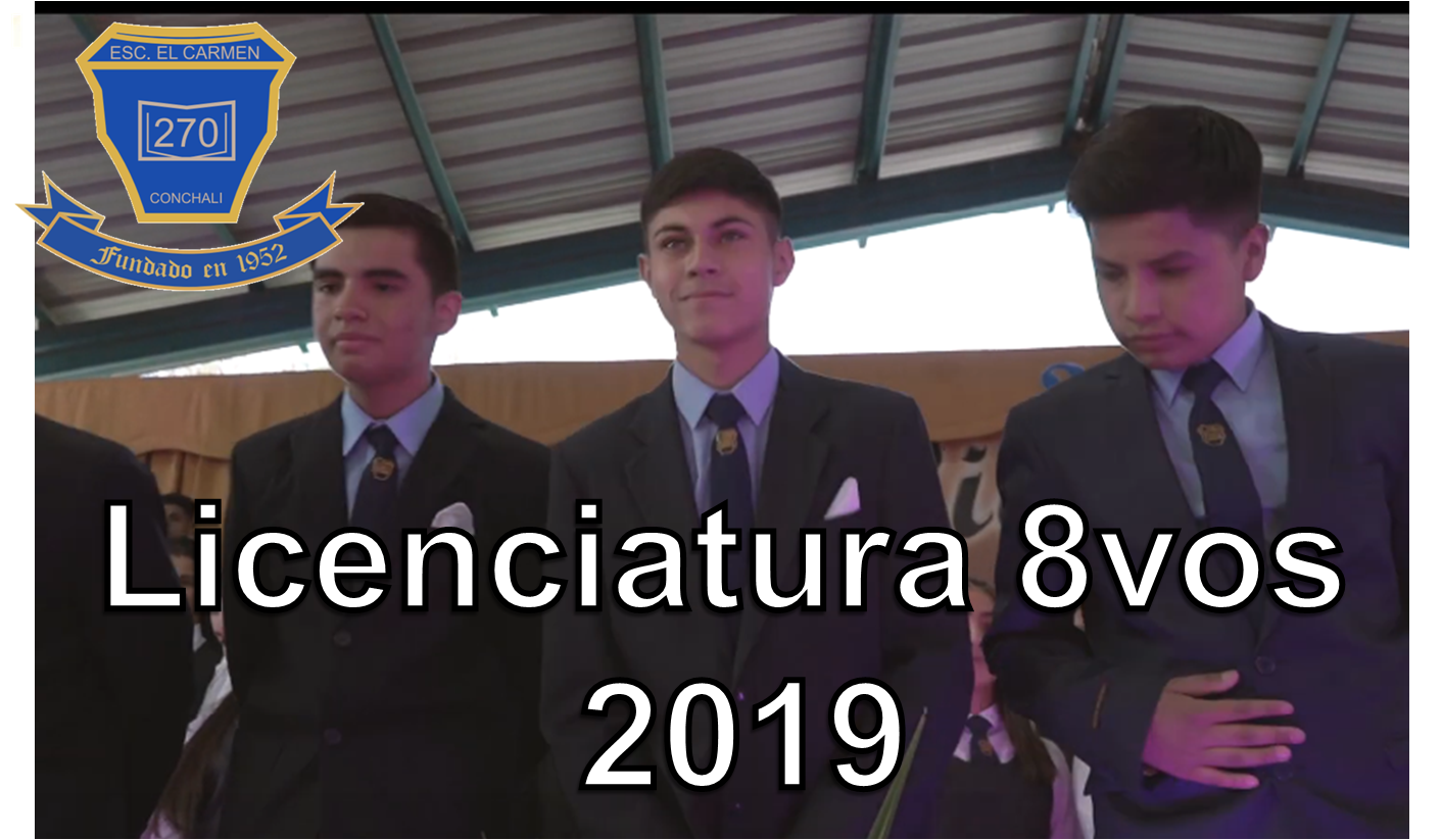 Fotografías Licenciatura Octavos Básicos 2019