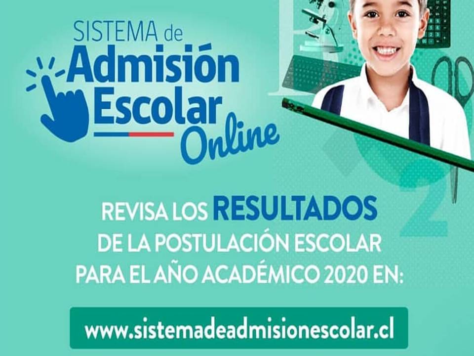 Resultados Sistema Admisión escolar
