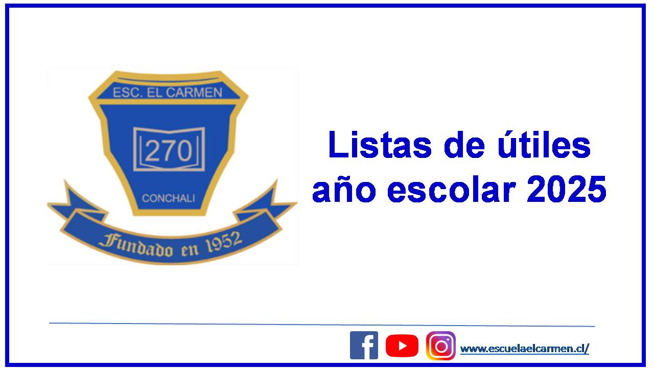 Listas de útiles 2025