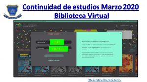 Imagen de Continuidad de estudios Marzo 2020