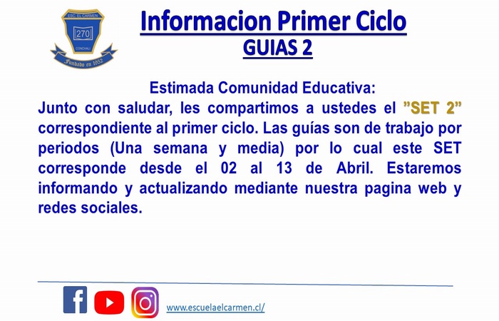 Guias SET 2 Segundo Ciclo
