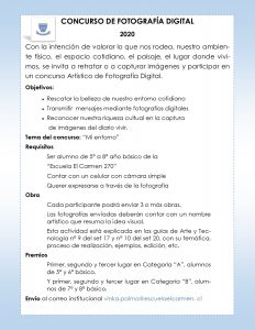 Imagen de Concurso de Fotografía Digital